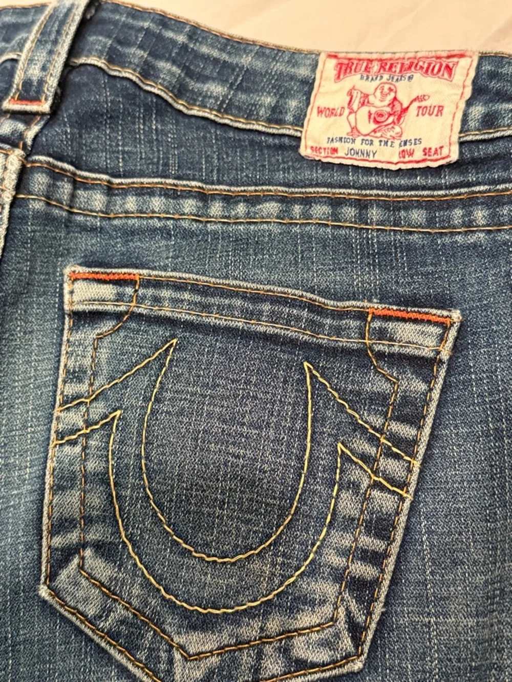 True Religion Women’s Boot Cut Jeans in Faded Blue - Picture 5 of 5